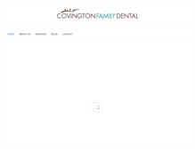 Tablet Screenshot of covingtonfamilydental.com